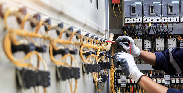 Professional Electrician technician working in Newark, OH